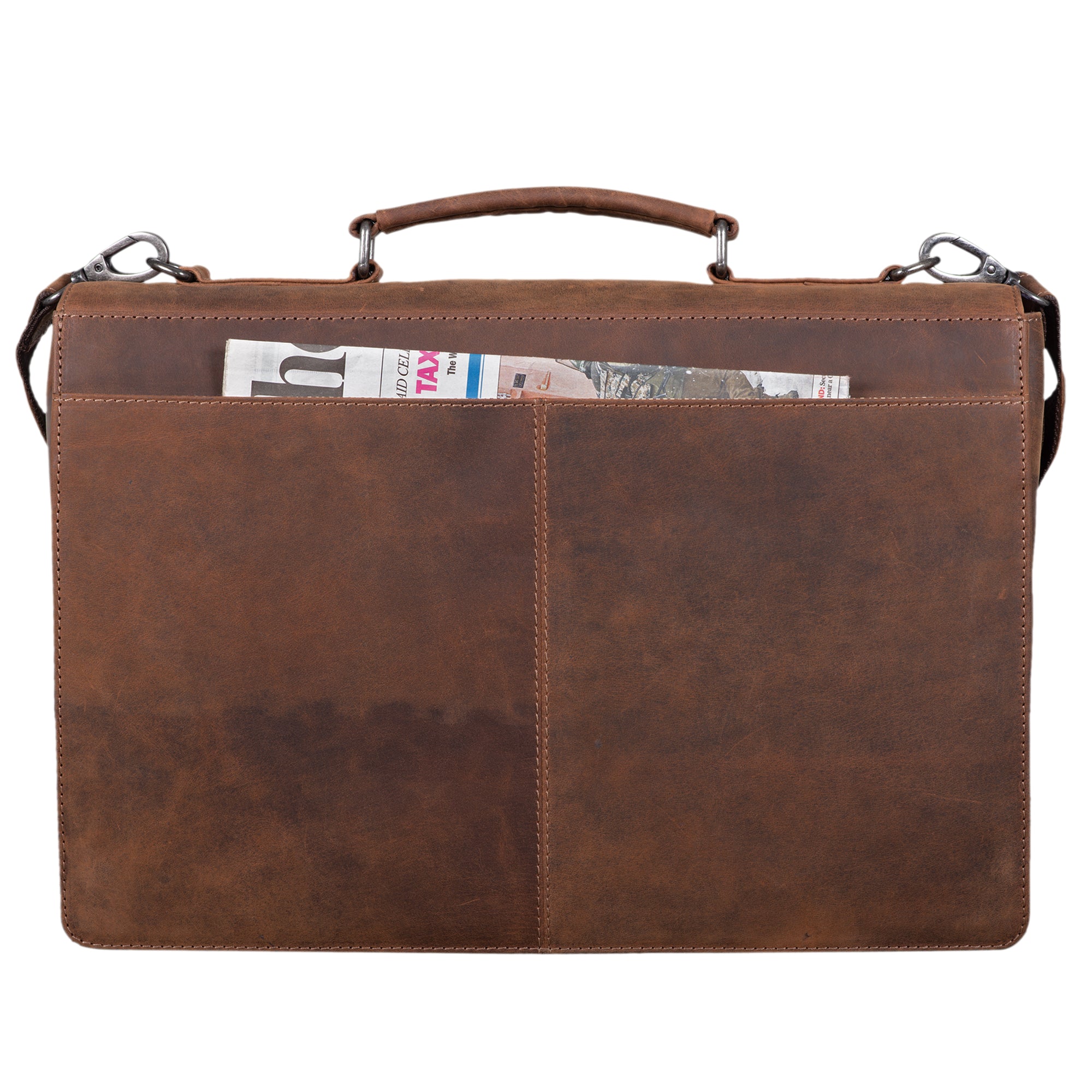 Ledertasche Schultertasche 15.6 Zoll Laptop Fach