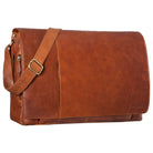 Cognac Braune Schultertasche Vintage