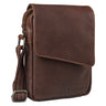 „Fridolin“ Bolsa De Couro Masculina Pequena Vintage Para Ombro