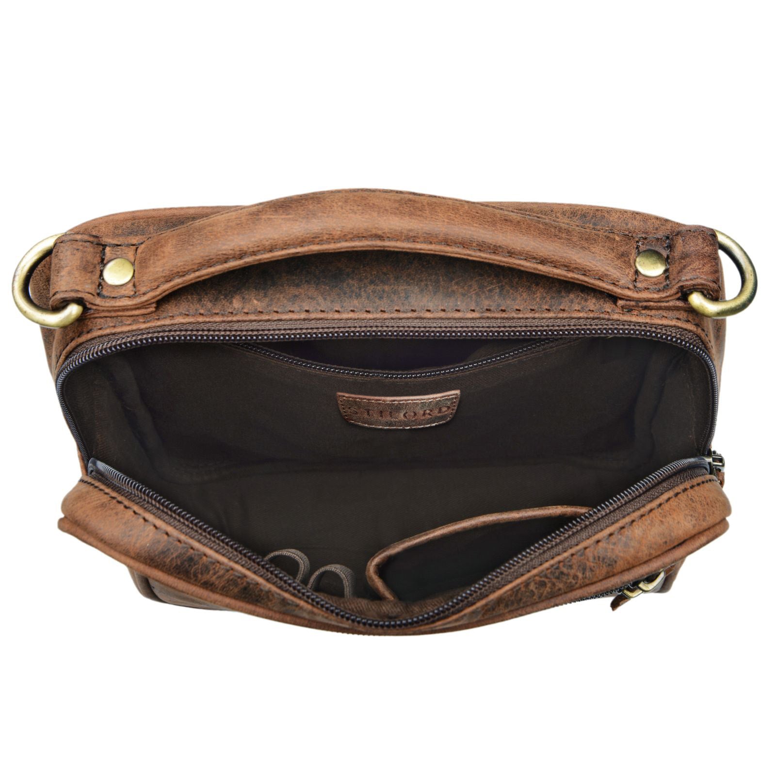 Leder Umhängetasche DIN A5 Vintage