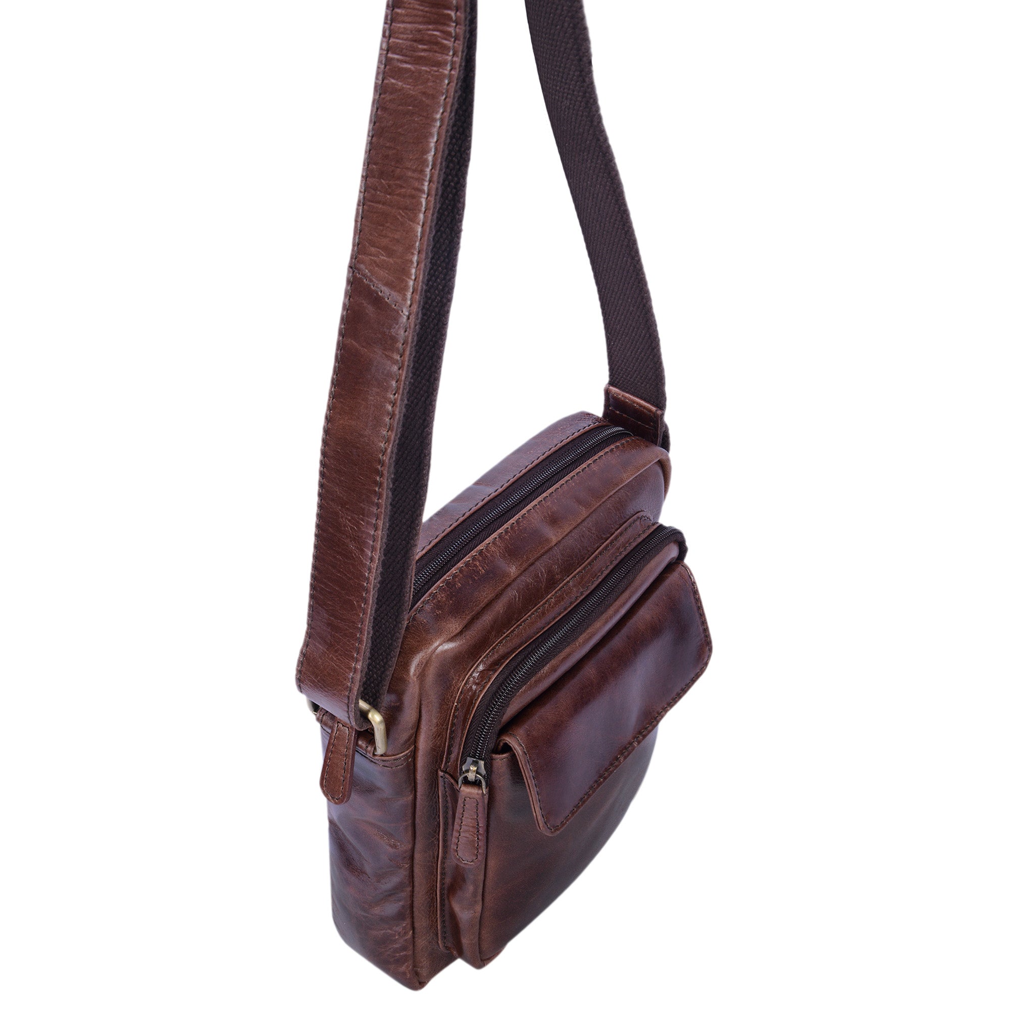 Unisex Ledertasche klein
