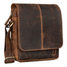 "Matt" Bolsa De Couro Pequena Vintage Para Homem 9.7 Polegadas