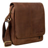 "Matt" Bolsa De Couro Pequena Vintage Para Homem 9.7 Polegadas