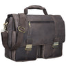 Mala de couro "Robin" Vintage Business Bag Leather Briefcase