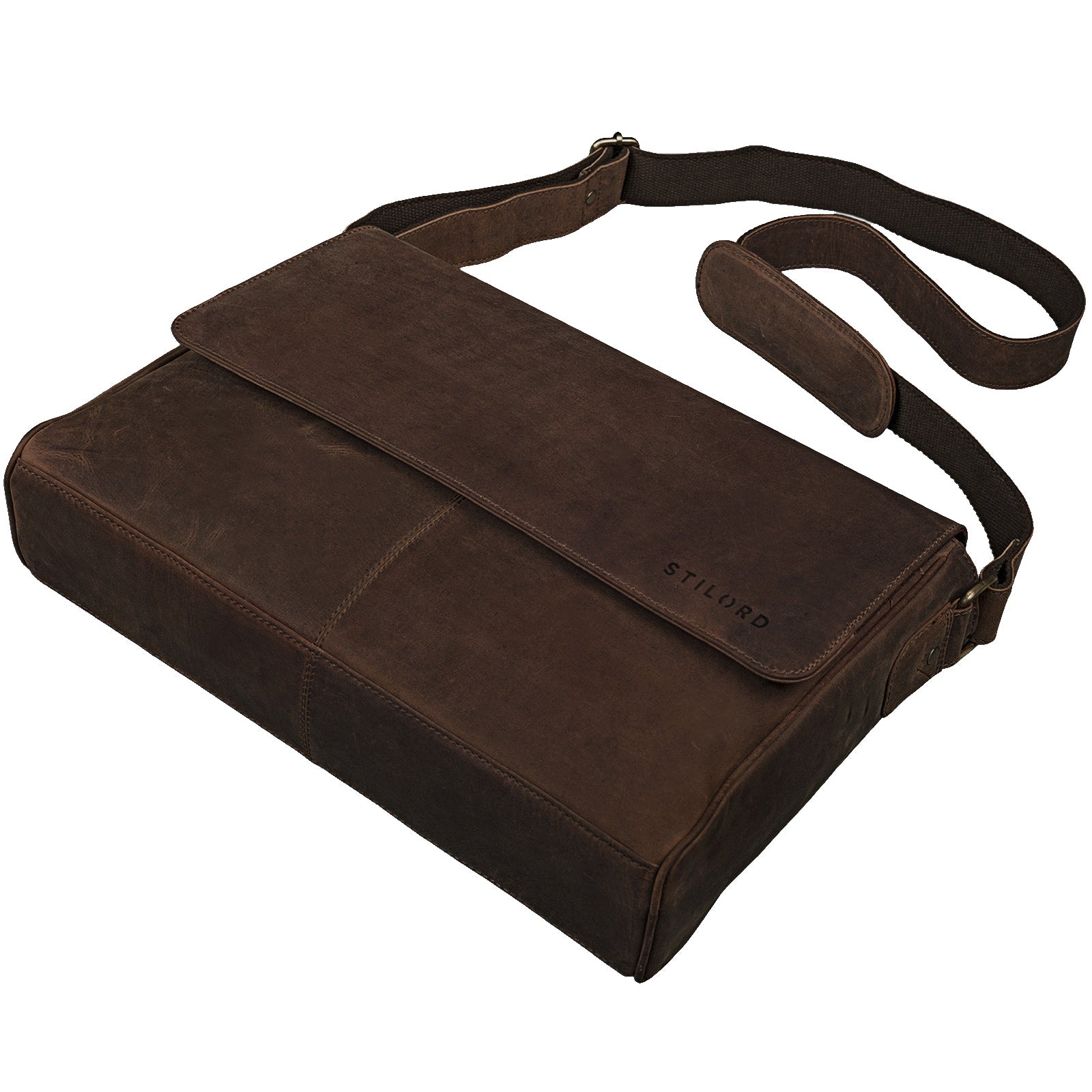 Messenger Bag Dunkelbraun Leder