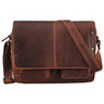 Couro "Curtis" de 15 polegadas Bolsa Mensageiro