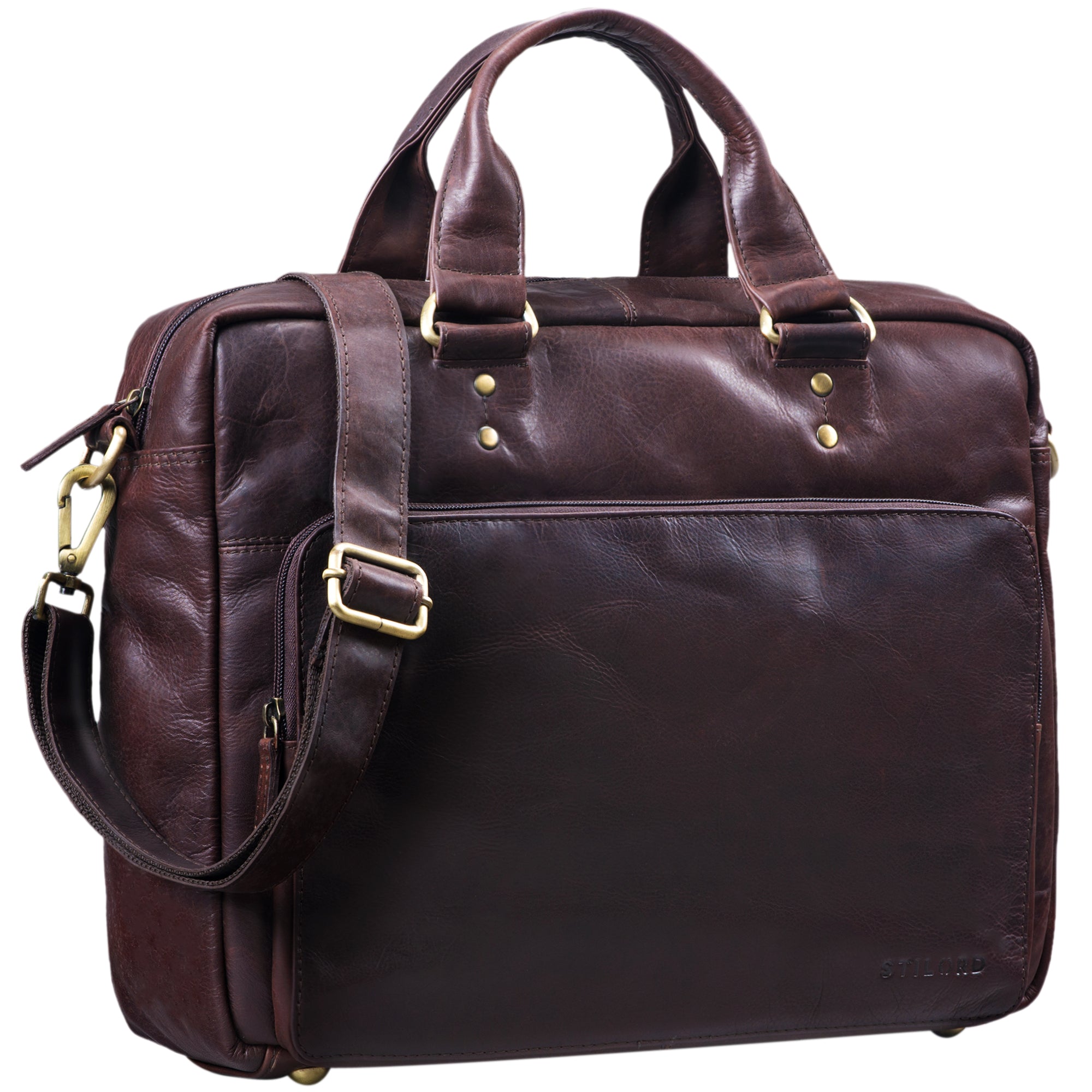 Leder Aktentasche Vintage braun