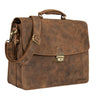 "Loris" Briefcase Clássico Couro Grande