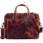 Business Ledertasche mit Schultertgurt