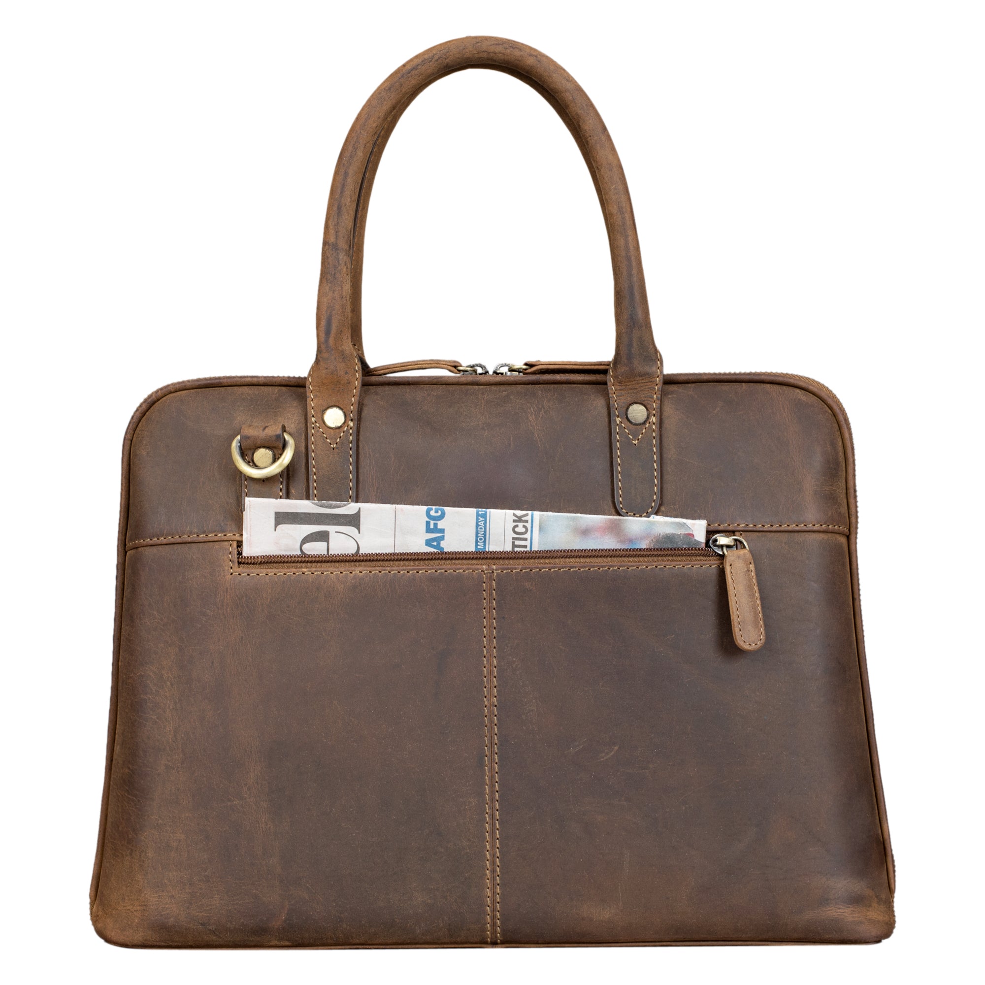 Ledertasche Damen Umhängetasche braun
