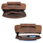 Vintage Daypack braunes modernes Leder