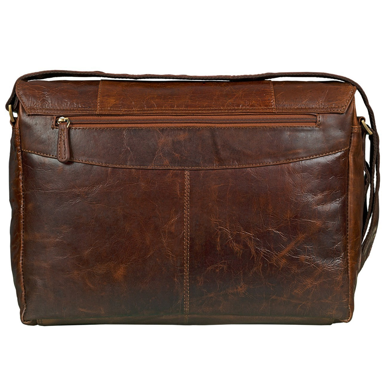 Vintage Leder Laptoptasche echtes Leder braun