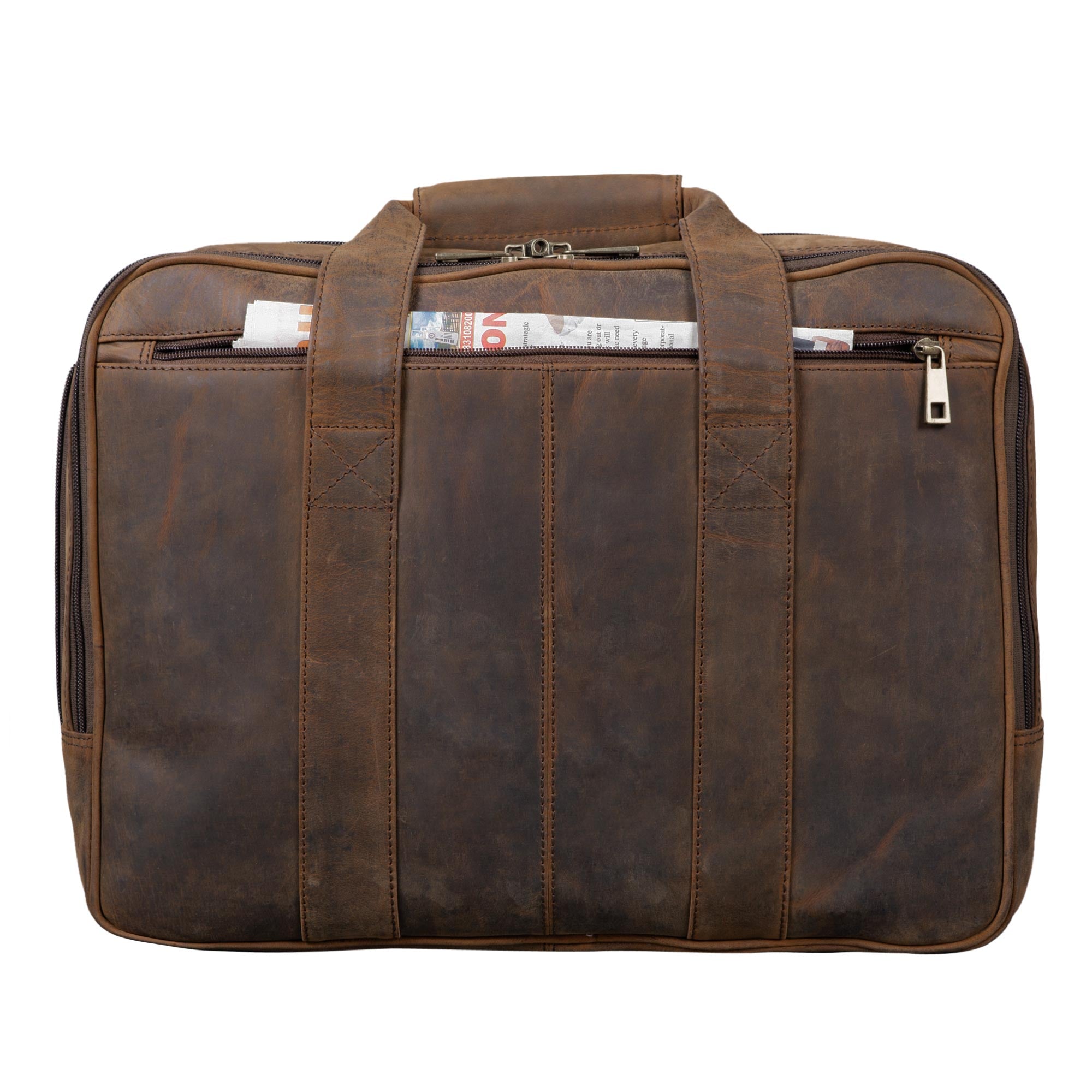 Vintage Herren Umhängetasche Leder braun