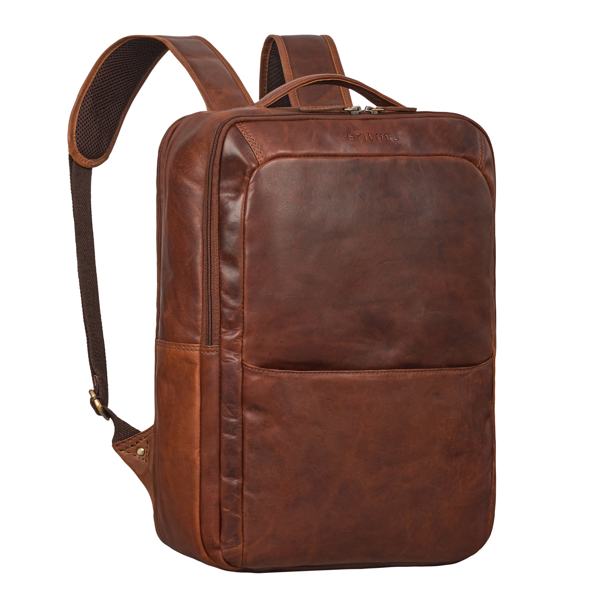 Brauner Rucksack Damen Leder