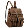 "Nora" Grande Mochila de Couro Vintage