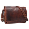B-WARE "Tom" Saco de Ombro em Pele Vintage