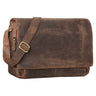 "Tom" Bolsa Vintage de Couro – Bolsa Tiracolo com Compartimento para Laptop 15"