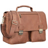 Mala de couro "Robin" Vintage Business Bag Leather Briefcase