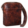 "Nils" Bolsa Vintage Couro para Ombro Pequena Homens e Mulheres Tablet