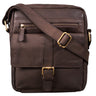 "Dany" Bolsa Pequena de Couro Transversal Vintage Messenger Bag