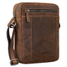 "Fox" Bolsa Masculina de Couro Vintage Messenger Pequena e Estilosa