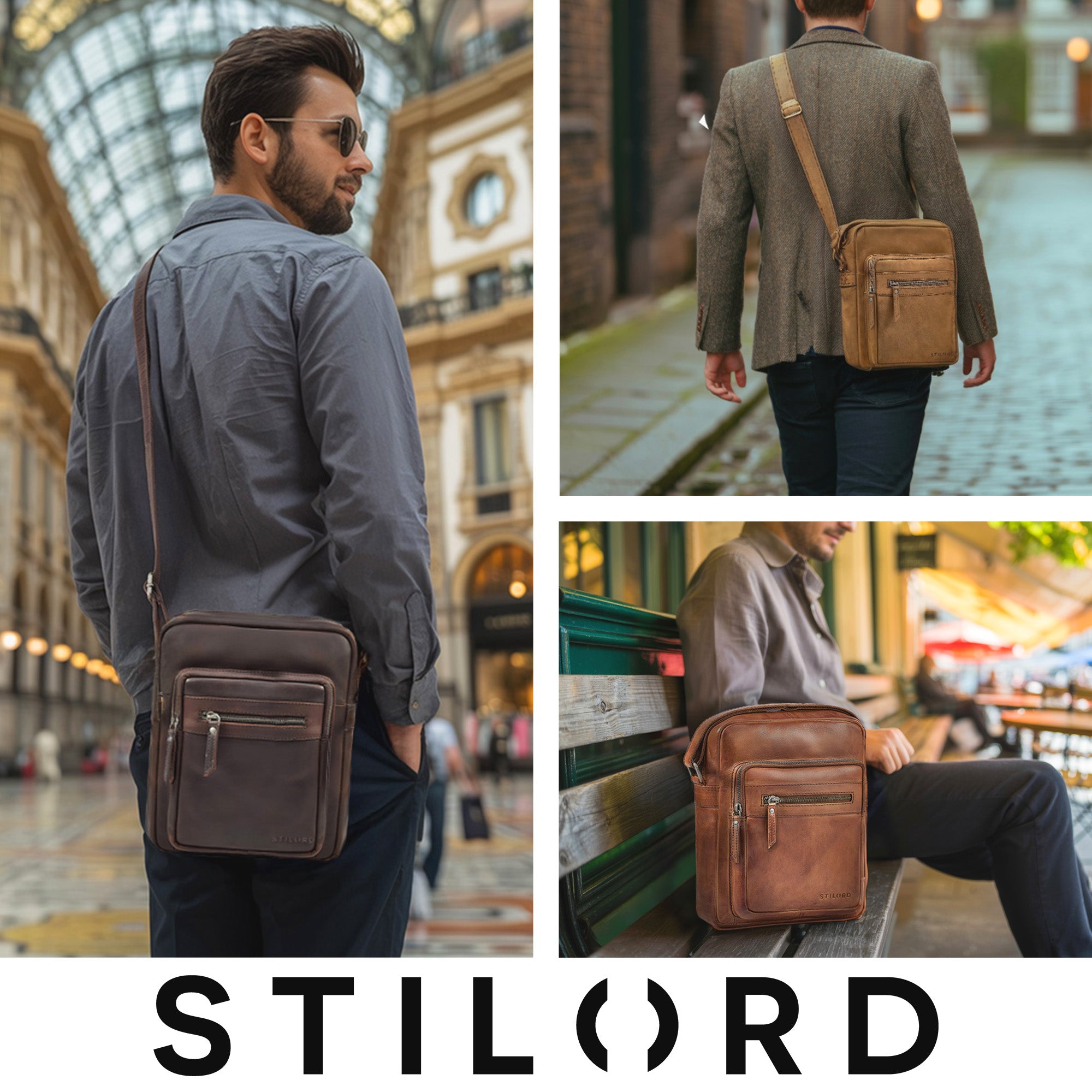 Markentasche Herren Leder Vintage