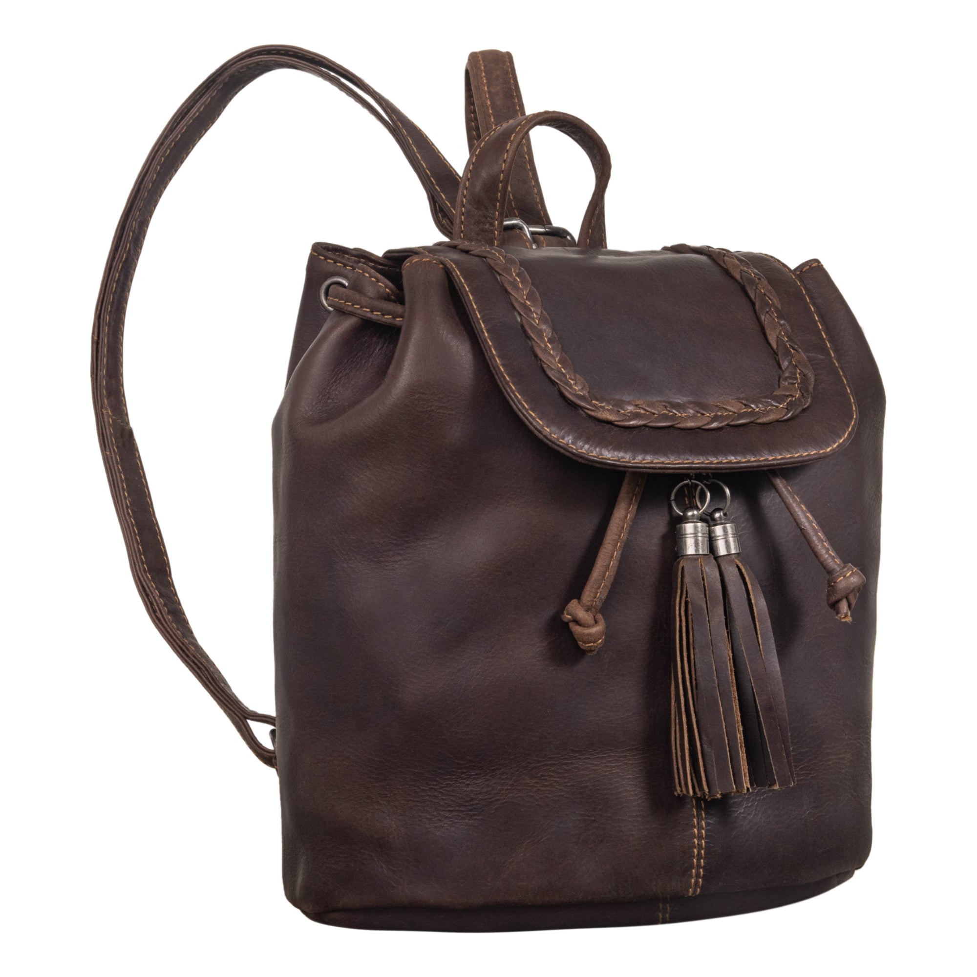 Kleiner Rucksack Damen braun