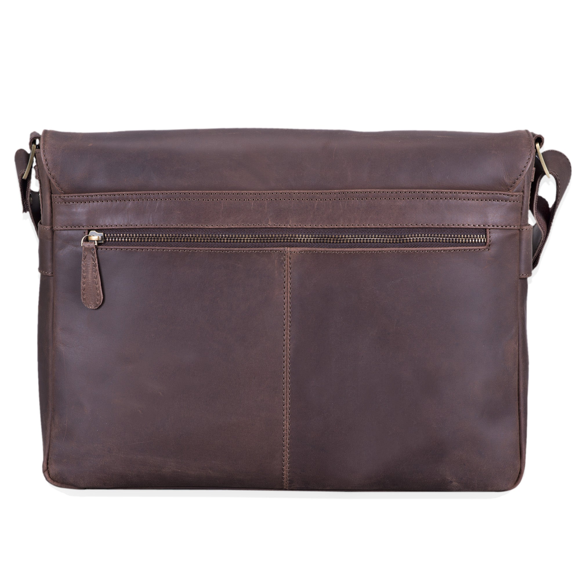 Schultertasche Leder braun
