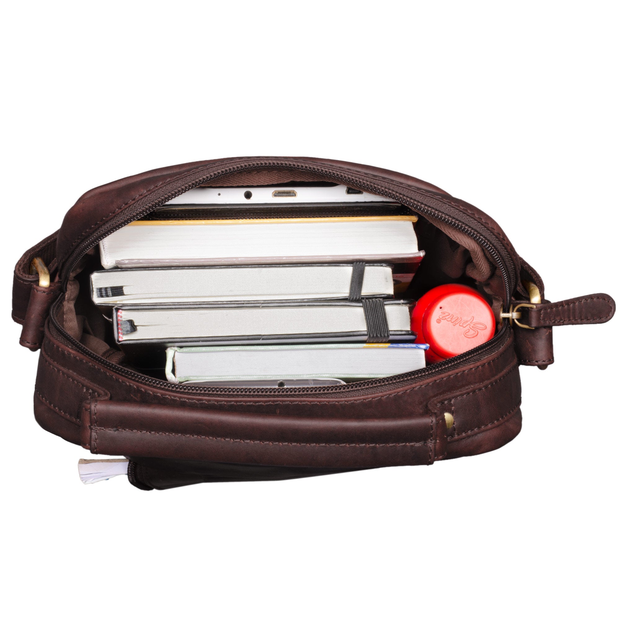 Ledertasche klein braun