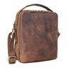 "Bastian" Bolsa Masculina de Couro Vintage para Ombro