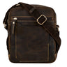 „Nash“ Bolsa Masculina De Couro Vintage Pequena Messenger Bag Ombro