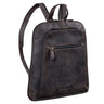 "May" Mulheres Mochila Pequena Couro
