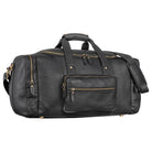 Schwarze Weekender Tasche Damen Leder