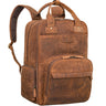 "Kasimir" Mochila de couro vintage