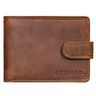 "Larry" Carteira Couro Masculina Proteção RFID Porta Moedas