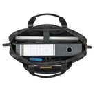 schwarze Laptoptasche 17 Zoll Leder Herren