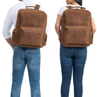 Echtleder Rucksack Cityrucksack groß Damen und Herren