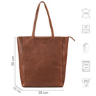 Shopper Tasche Damen Leder braun