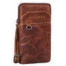 "Tyrell" Bolsa de Couro Masculina Peito com Alça e Presilha de Cinto