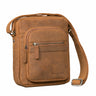 "Joao" Bolsa Tiracolo Vintage Masculina Pequena em Couro para Tablet de 10 Polegadas