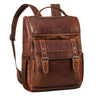 "Gian" Mochila de Couro Masculina e Feminina – Ideal para Laptops de até 16"