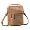 "Lazzaro" Bolsa Transversal Masculina de Couro Pequena Tablet 10,9"