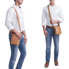 Kompakte Ledertasche Herren Alltag