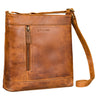 "Moni" Bolsa Crossbody Elegante para Mulher em Couro Tamanho Médio para tablet de 11"
