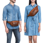 leder handy herren gürteltasche damen braun