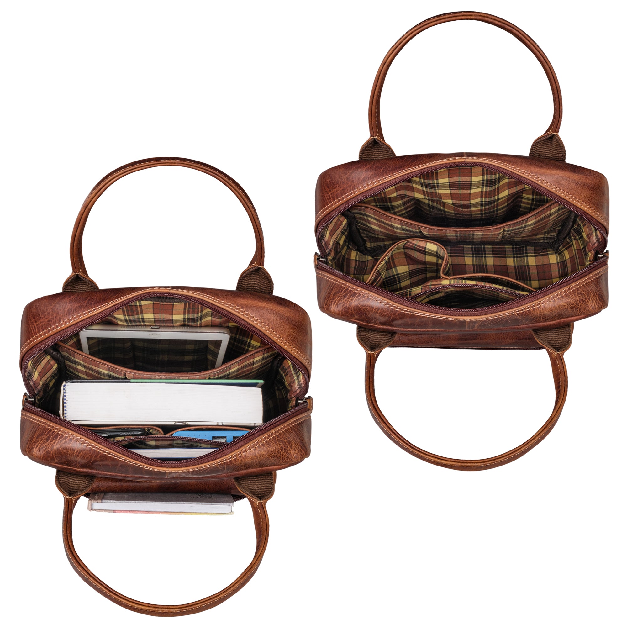 damen rucksack echt leder  braun
