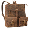 Damenrucksack Leder braun
