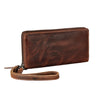 "Poppy" 3-em-1 Carteira de Couro com Porta-Celular Clutch Bolsa