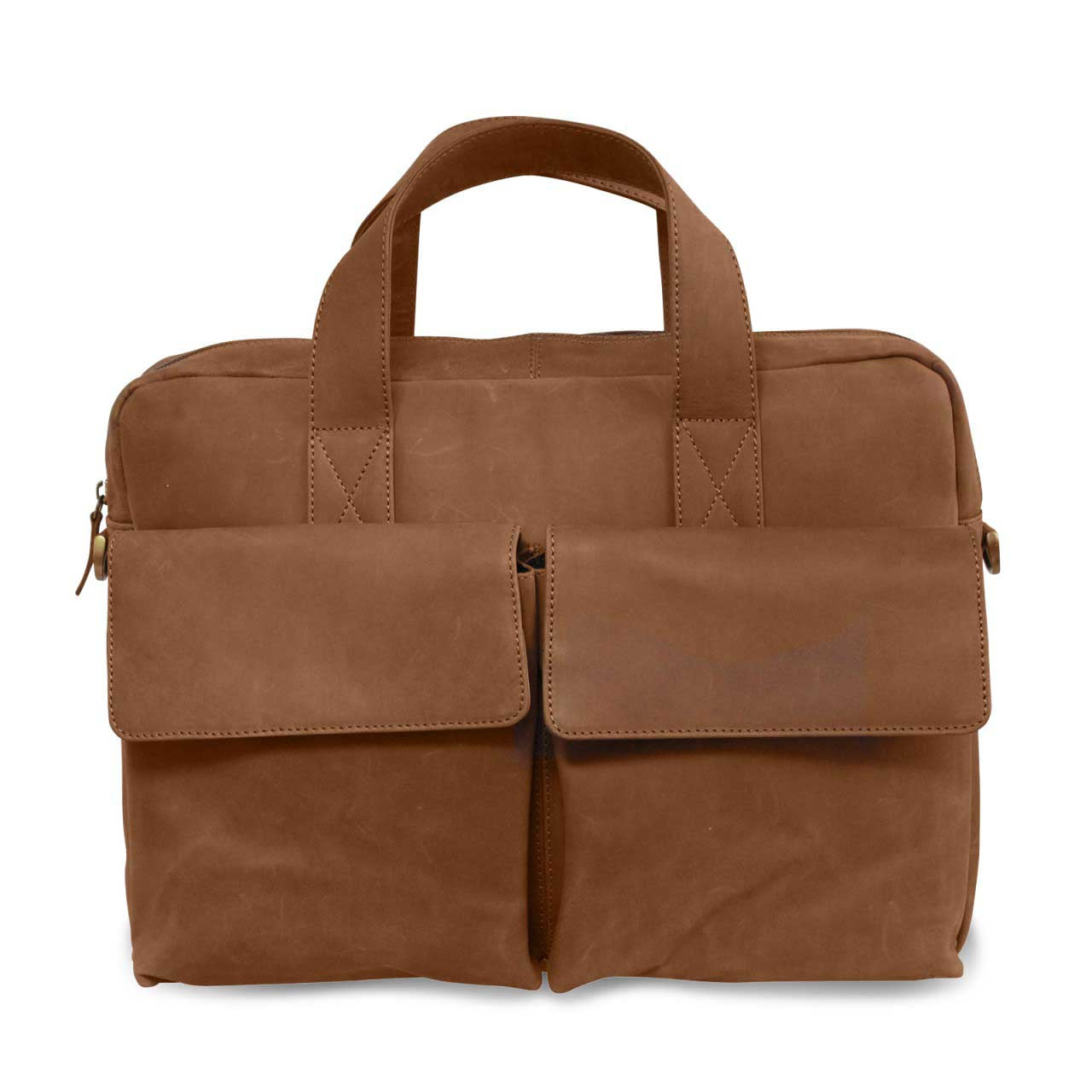 Geräumige Ledertasche Umhängetasche