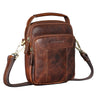 "Nomad" Bolsa Tiracolo Masculina Couro Pequena